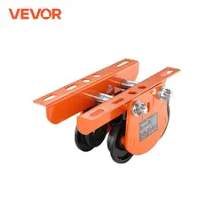 VEVOR Electric Hoist Manual Trolley 0.5/1 Ton Capacity for PA200 PA250 PA300 PA400 PA500 Push Beam Trolley with Dual Wheels