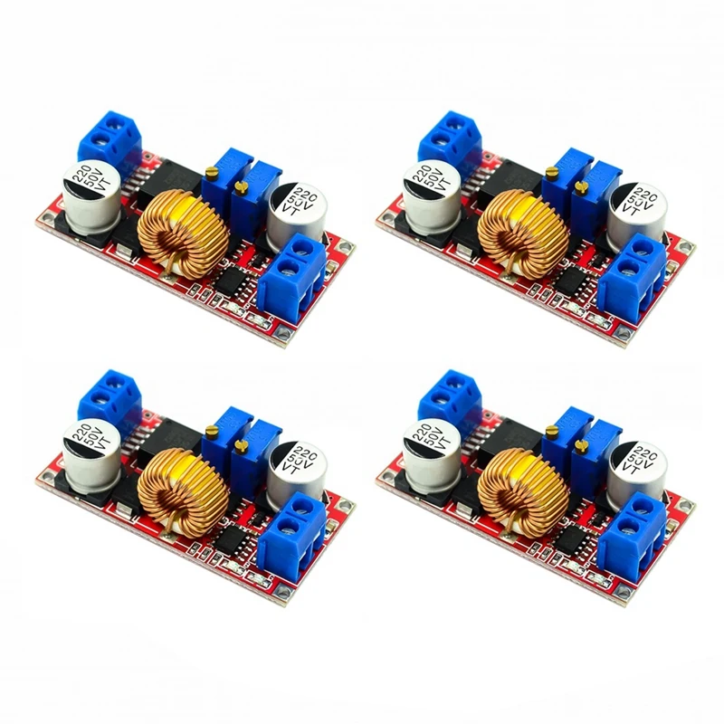 

4Pcs XL4015 5A DC To DC Power Converter 4-38V To 1.25-36V CC CV LED Driver Charging Board Lithium Charger Module