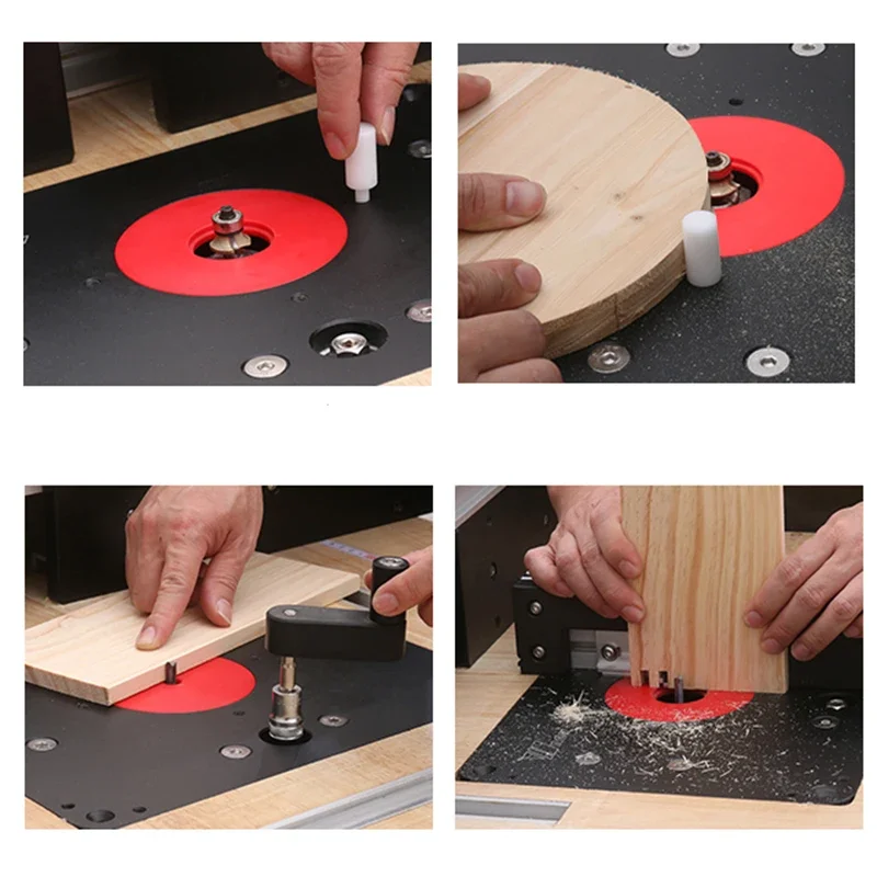 107 To 65mm Woodworking Heavy Duty Router Lift with Aluminium Router Insert Plate Engraving Flip Board Bakelite Milling Trimming