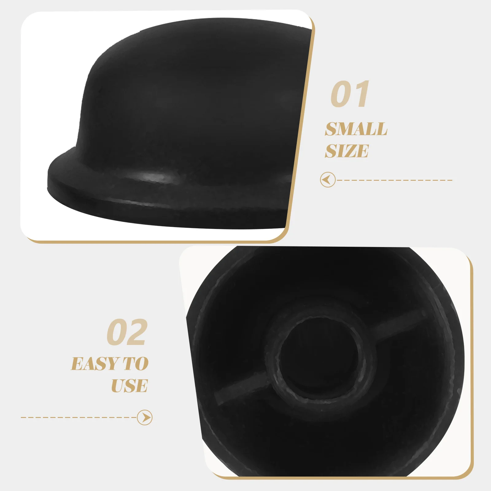 

2pcs Tip Caps Covers Small Umbrella End Caps Sunshade Rain Replacement Accessories Threaded Sturdy Lightweight Protector Cover