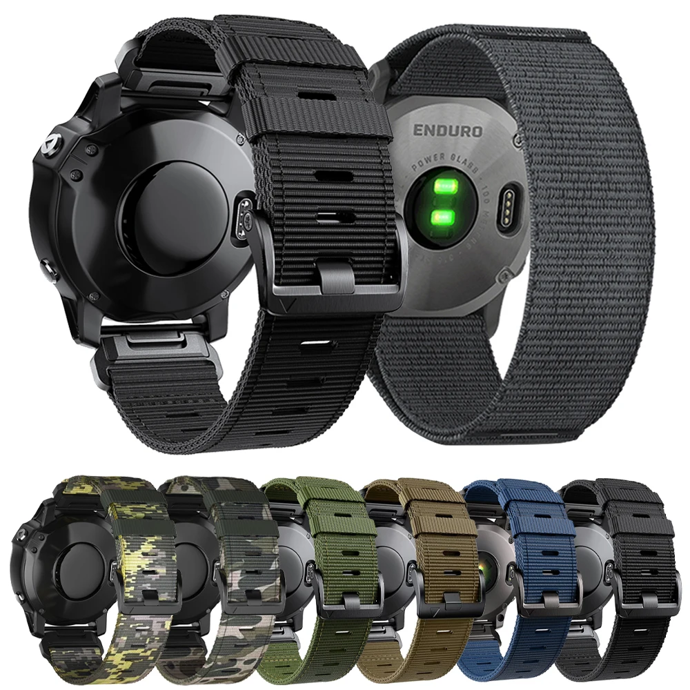 22 26mm Nylon band für Garmin Fenix E 8 51mm 47mm 7/7x/5/5 plus/6/6 Pro Armband Ersatz armband für Instinkt 2x/Enduro 3