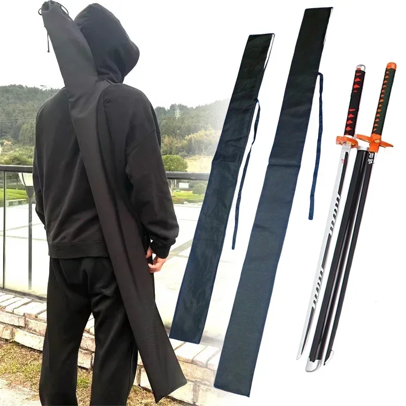 Medieval Katana Holder Holster Anime Demon Cosplay Prop Real Size Japanese Katana Samurai Sword Belt Sleeve Sabre Straps Waist