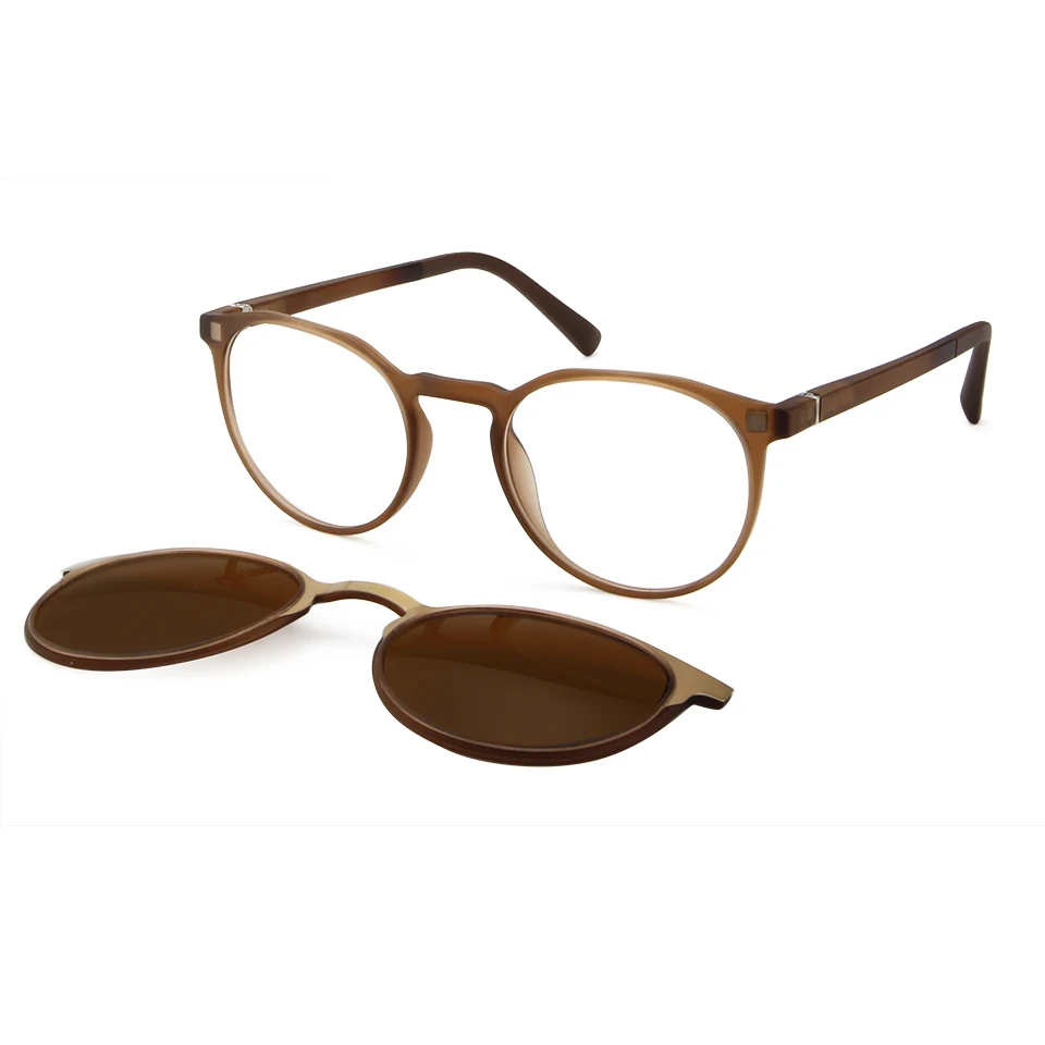 Vintage Round TR90 Metal Magnet Sunglasses For Men Women Polarized Magnetic Clip On Sun Glasses Ladies UV400 Lunette De Soleil