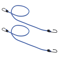 2pcs Bicycle Luggage Straps Elastic Rubber Cord Hooks Rack Bungee Cords Bike Tied Ropes Motorcycle Adjustable Carabiner Strong