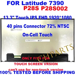 600N3 13.3“ LCD Touch Screen B133HAK01.4 LP133WF6-SPK1 for Dell Latitude 7380 7390 P28S P28S002 Replacement Display Panel FHD