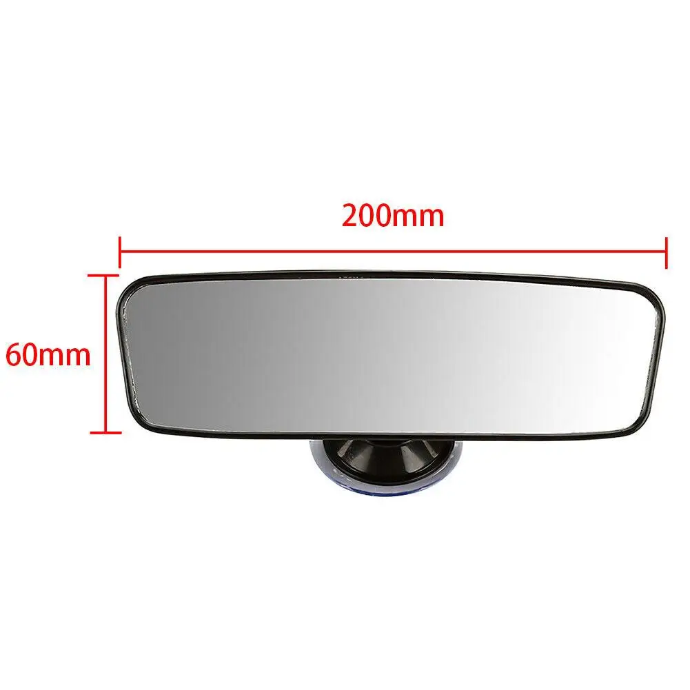 Wide-angle Rearview Mirror With 360° Rotates Adjustable Suction Cup Interior Rear View Mirrors Universal Car Rear Mirror