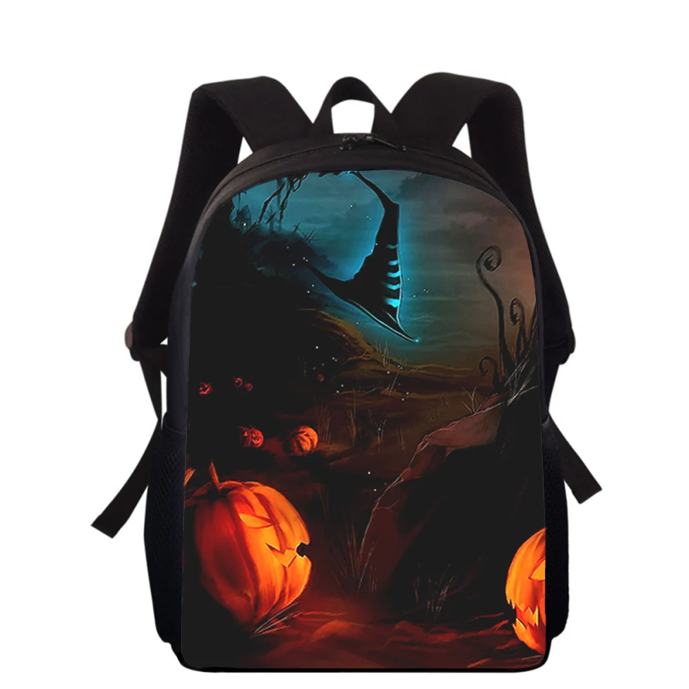 Horror Halloween Geschenk Kürbis kopf 16 "3d Kinder Rucksack Grundschule Schult aschen für Jungen Mädchen Rucksack Schüler Schulbuch Taschen