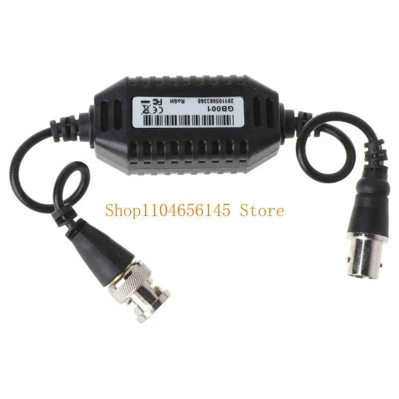 Quality BNC Male to Female Video Ground Loop Isolator for CCTV Camera Prevent Interference Maintain Clear Picture