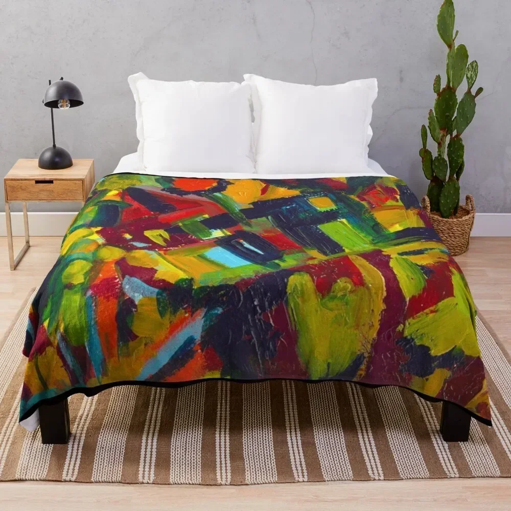 

Kandinsky - 304, colorful abstract painting Throw Blanket Retros Luxury Throw Giant Sofa Blankets