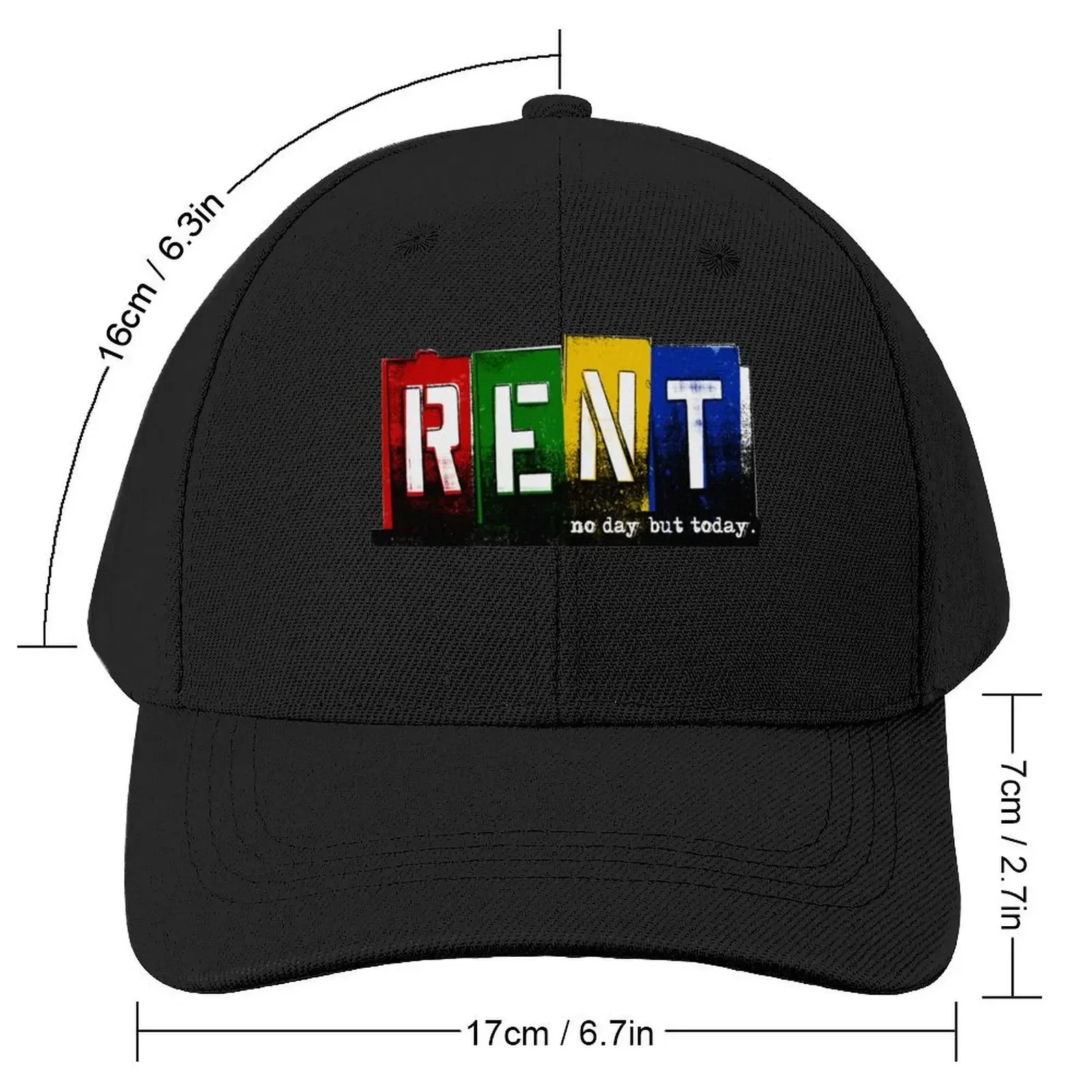 RENT no day but today Baseball Cap Streetwear Trucker Cap Men's Luxury Women's