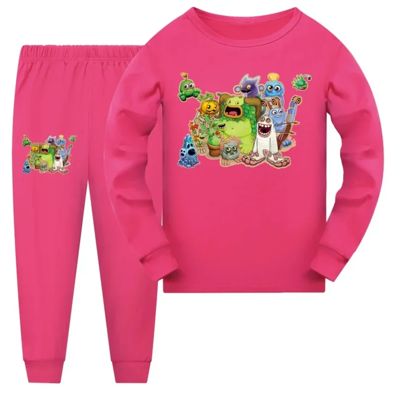 Boys Clothes my Singing Monster Children Pajamas Pants Set Cartoon Sleepwear Kids Pajamas for Girls Toddler Baby Outfits Pyjama