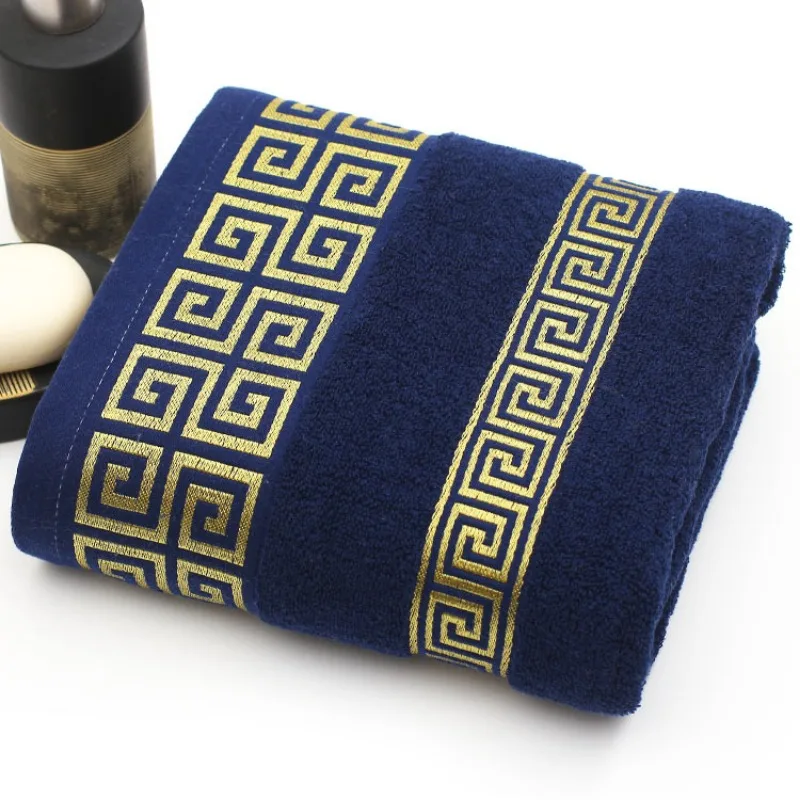 Pure Cotton Towel 70x140cm Embroidered Towels For Adults Quick-Dry Thicken Soft Face Towels Absorbent