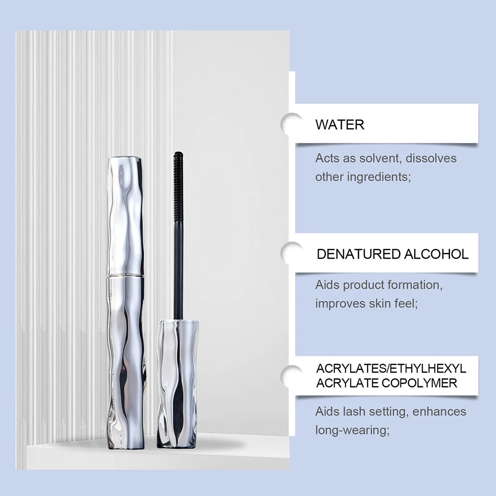 Máscara de pestañas 24H, máscara de larga duración a prueba de manchas, define una apariencia hermosa, herramientas de maquillaje para mujeres