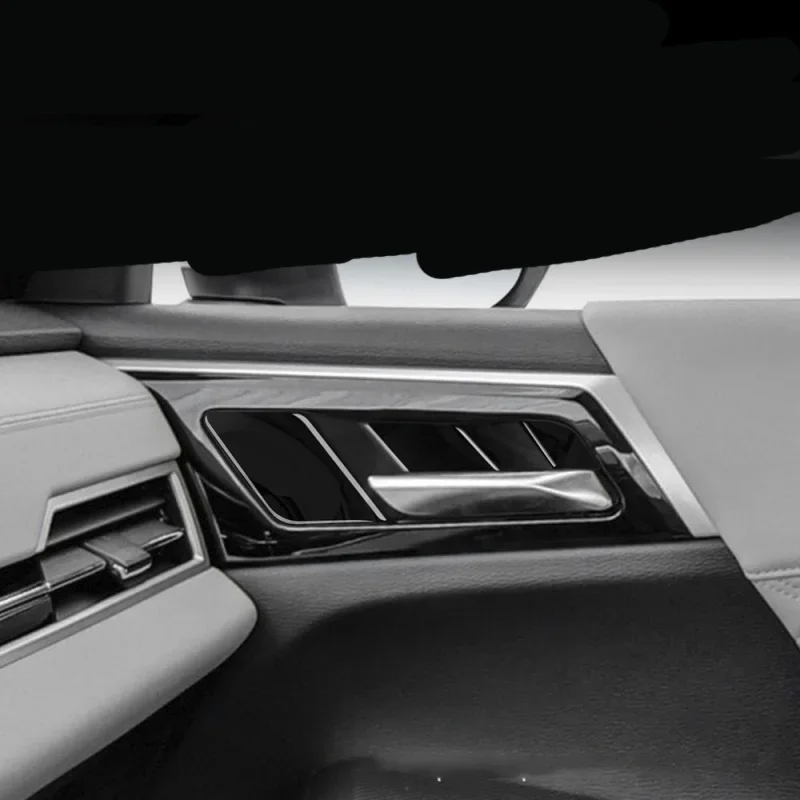 RHD LHD For Mitsubishi Outlander 2022 2023 ABS black Inner Door Handle Cover Door Bowl Frame Trim Sticker car accessories