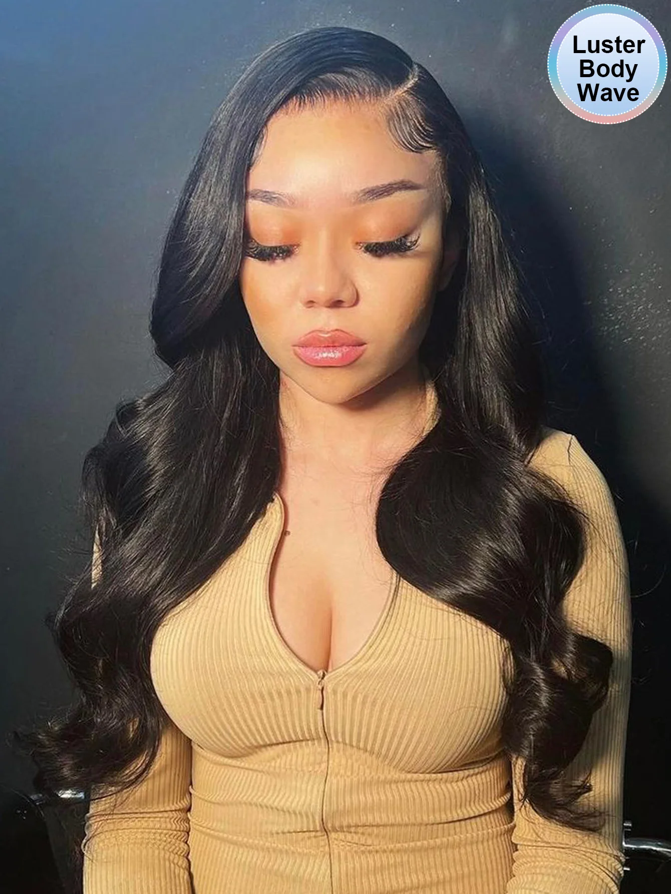 

Natural Color Body Wave Lace Front Wigs For Women Pre Plucked Brazilian 13X4 13X6 Lace Frontal Wig Curly Human Hair Wigs Remy