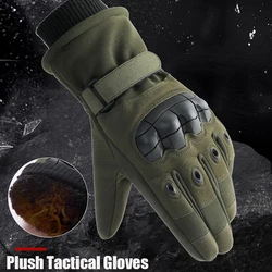 Guanti tattici Full Finger Winter Warm Combat Touch Screen guanti termici sci all'aperto guanti protettivi da caccia da uomo