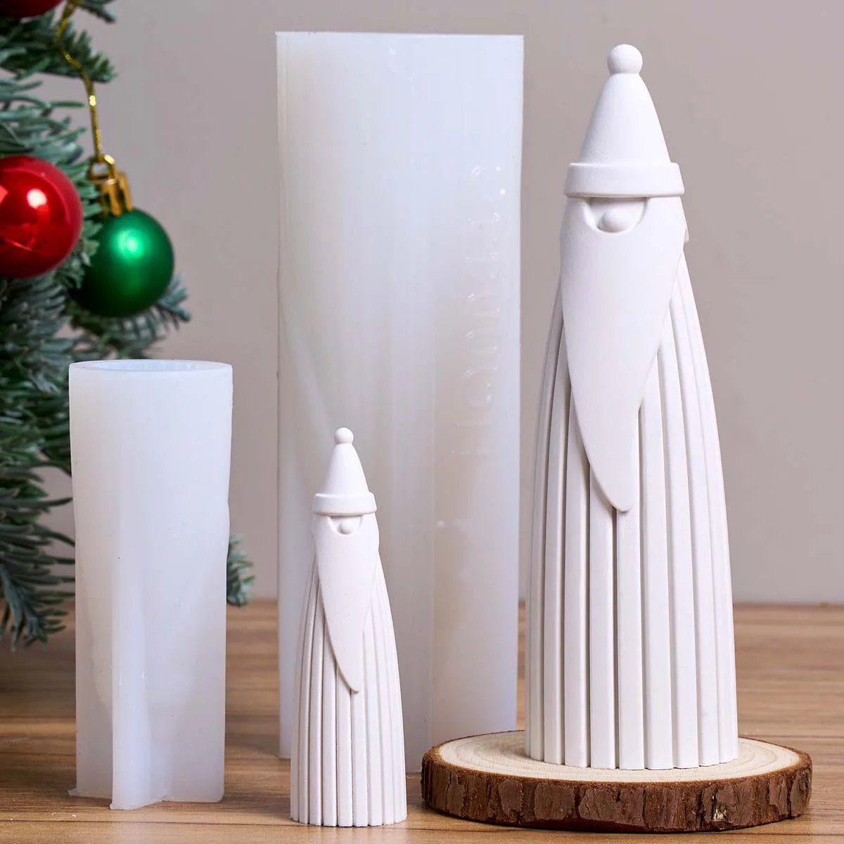 Weihnachten Santa Claus Silikon Kerze Form DIY Aromatherapie Gips Ornament Formen Handgemachte Harz Seife Hause Weihnachten Decor Handwerk Geschenk