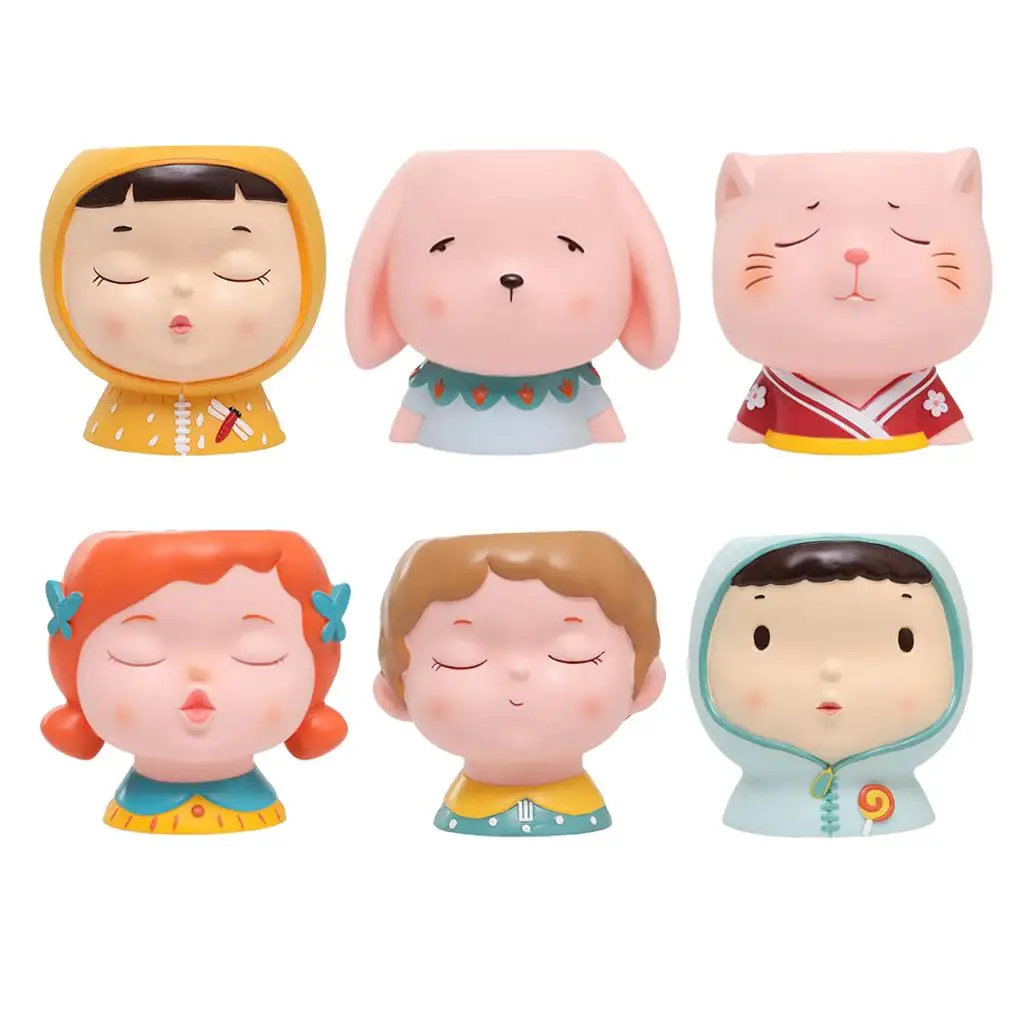 

Mini Planter Pot Adorable Cartoon Flowerpot Garden Plants Pot for Desktop Decor