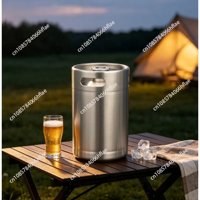 Mini Portable 8L 304 Stainless Steel Draft Beer Keg