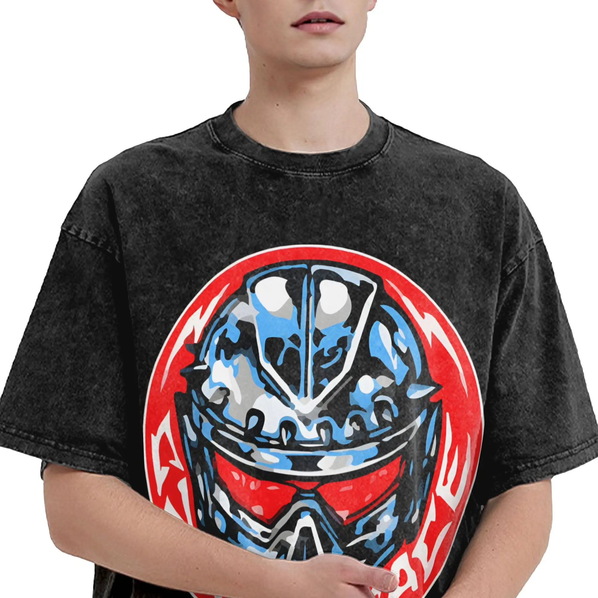 Czarface  T Shirts Hip Hop Washed Short Sleeve Street T-Shirts  Vintage Men Women Streetwear Graphic Printed Tees