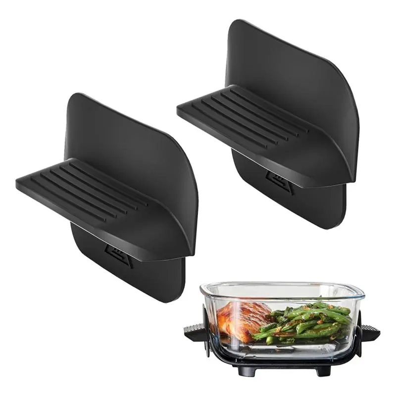 ABJO-For Ninja Crispi Glass Air Fryer Silicone Handle Cover, 2-Pack Accessories For 4QT 2.5QT& 6Cup