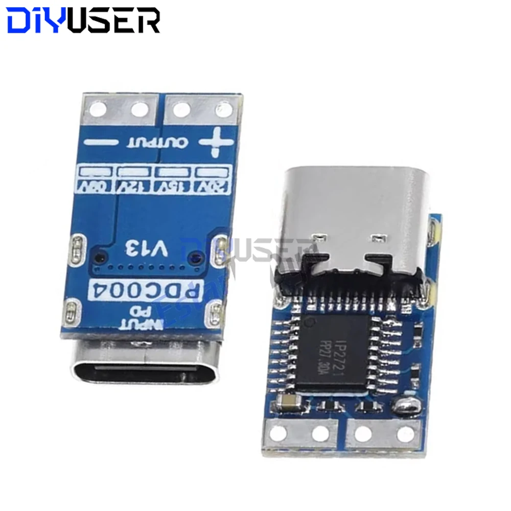 نوع C PD شرك كابل 20 فولت 15 فولت 12 فولت 9 فولت شحن سريع وحدة QC4 QC3.0 PD3.0 إلى تيار مستمر الزناد لأجهزة الكمبيوتر المحمول دفتر التيار الكهربائي #4