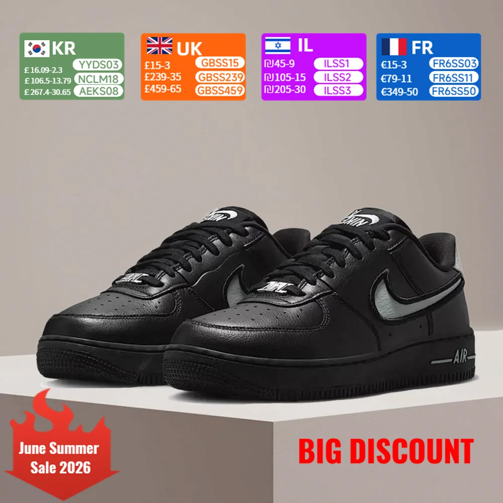 

Nike Air Force 1 Rubber Leather Comfortable Fashionable Non-Slip Durable Low-Top Sneakers FJ7409-002