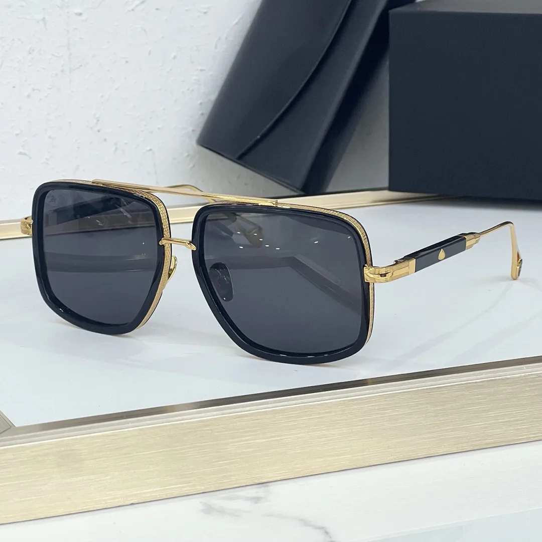 

Retro Square Aviator Sunglasses Men Women UV400 Protection Luxury Designer Metal Frame Fashion Eyewear With Box vintage