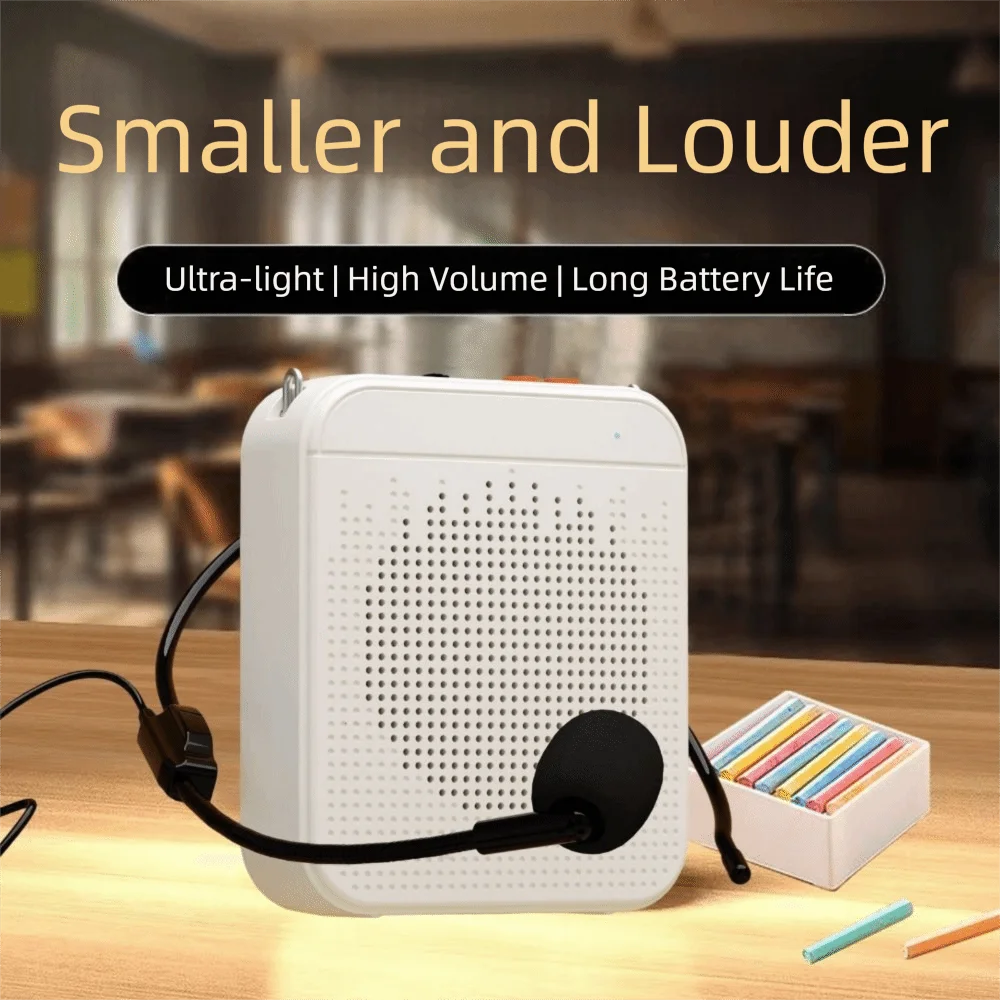 

K5 Wireless Voice Amplifier with Belt FM Radio Classroom Sound Speaker Multi-functional Plastic Bluetooth Speaker Travel