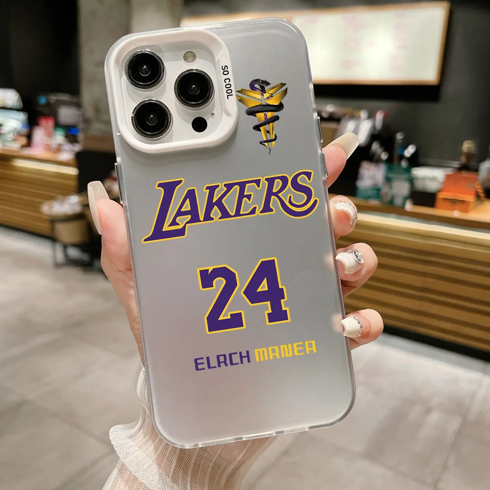 K-Kobe Smartphone 5g Matte Back Cover Cases for Phone Mobile For IPhone 16 15 14 13 12 11 Pro Max X XR XSMAX 8 7 Plus Cellphones