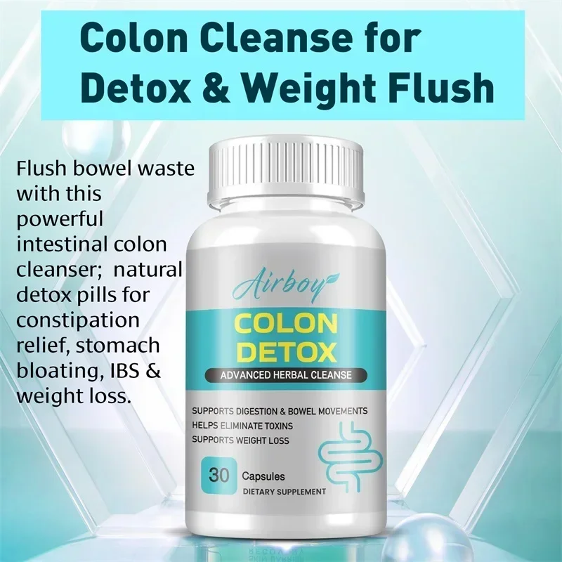 Colon Detox - Powerful Natural Cleanser, Intestinal Cleansing, Digestion, Helps with Constipation & Bloating