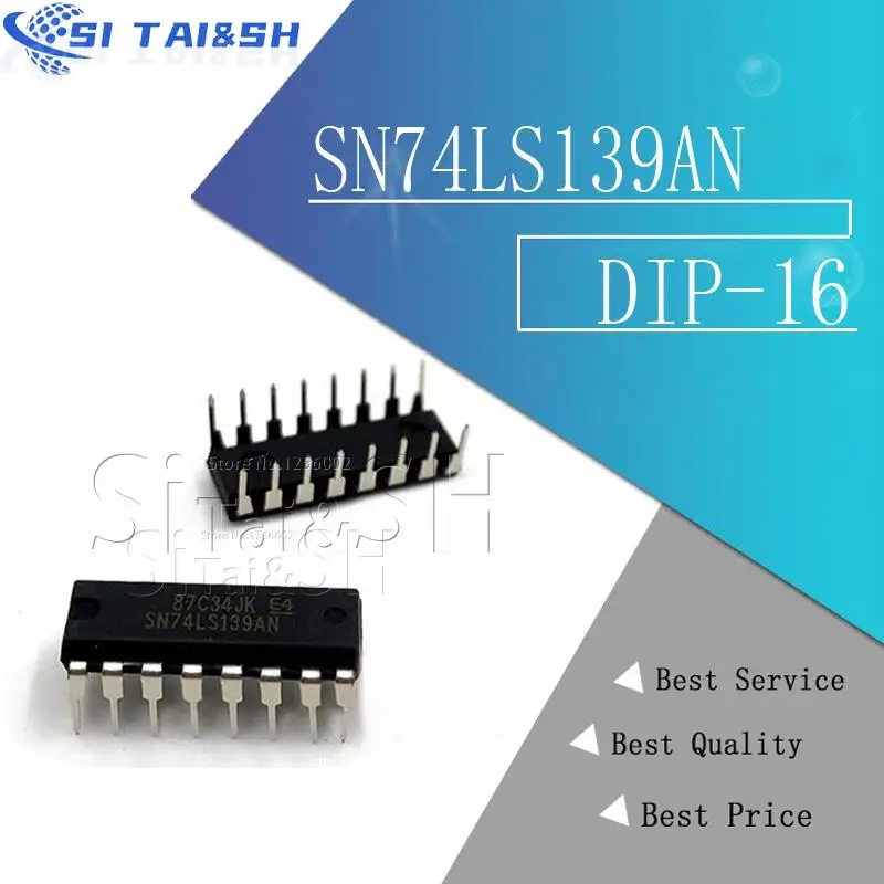 10PCS SN74LS139AN DIP-16 SN74LS139N DIP16 74LS139 DIP HD74LS139P SN74LS139