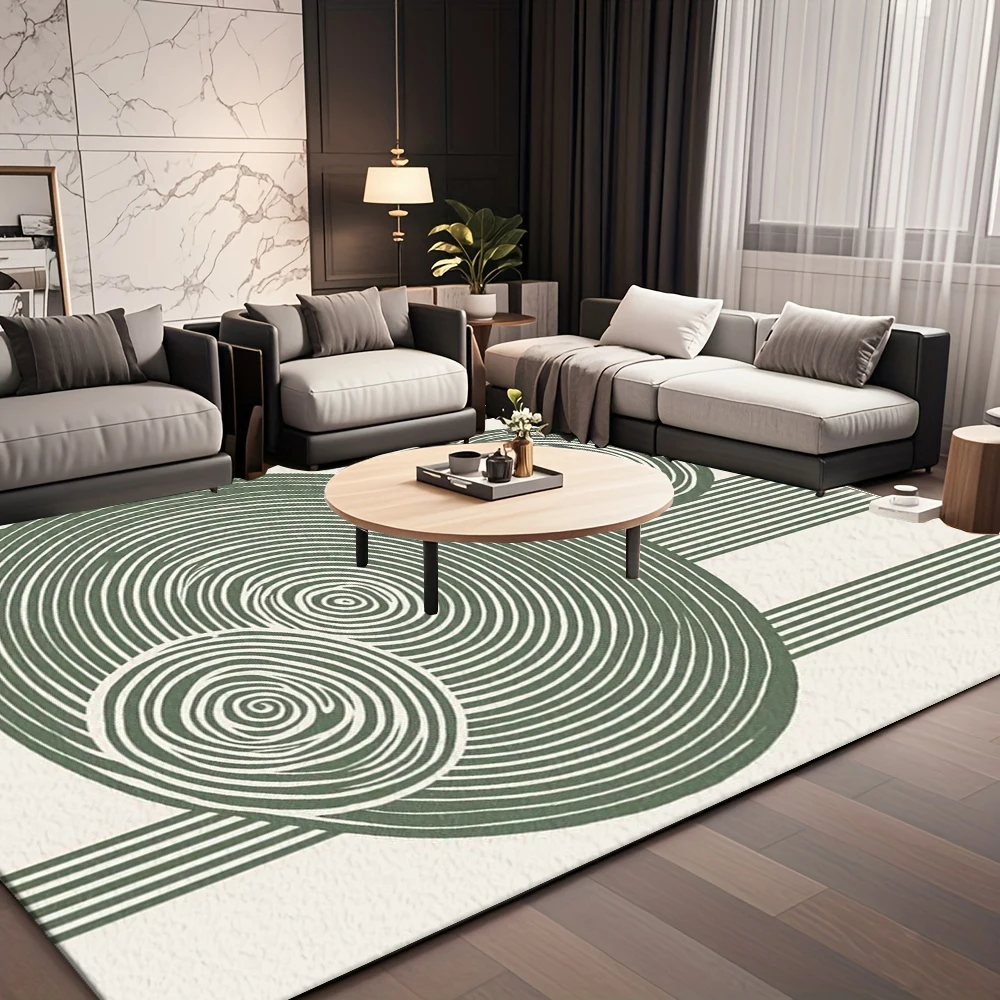 Wood Ring Tree Rings Print Area Rug Modern Minimalist Floor Carpet Non-Slip Bedroom Living Room Mat