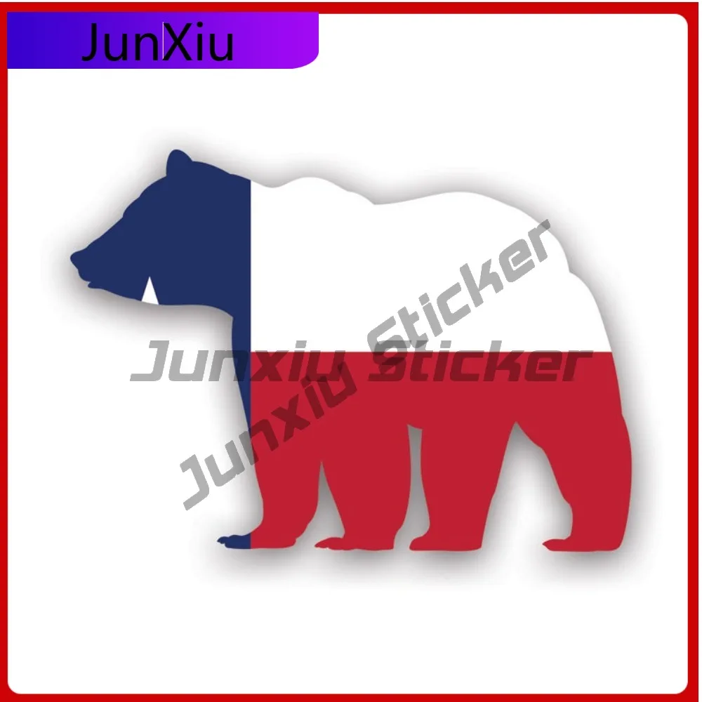 

Bold Artistic Texas Funny Bear Flag Sticker Uv Protected Decalsoutdoors Explore Camping Hiking Overlanding Rv Tx Sticker
