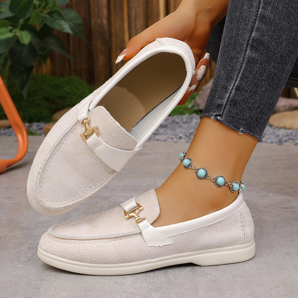 

Trend Women Loafers Slip on Flats High Quality Shoes Ladies Spring Autumn Casual Flat Sneakers Women Outdoor Fashion Women Shoes