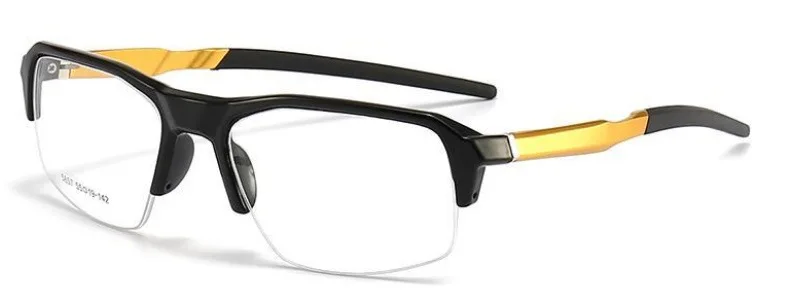 YIMARUILI Sportbrillengestell für Herren und Damen, Aluminium, TR90, Halbrahmen-Brille, Federbeine, optische verschreibungspflichtige Brillen 5857 – Detail 29