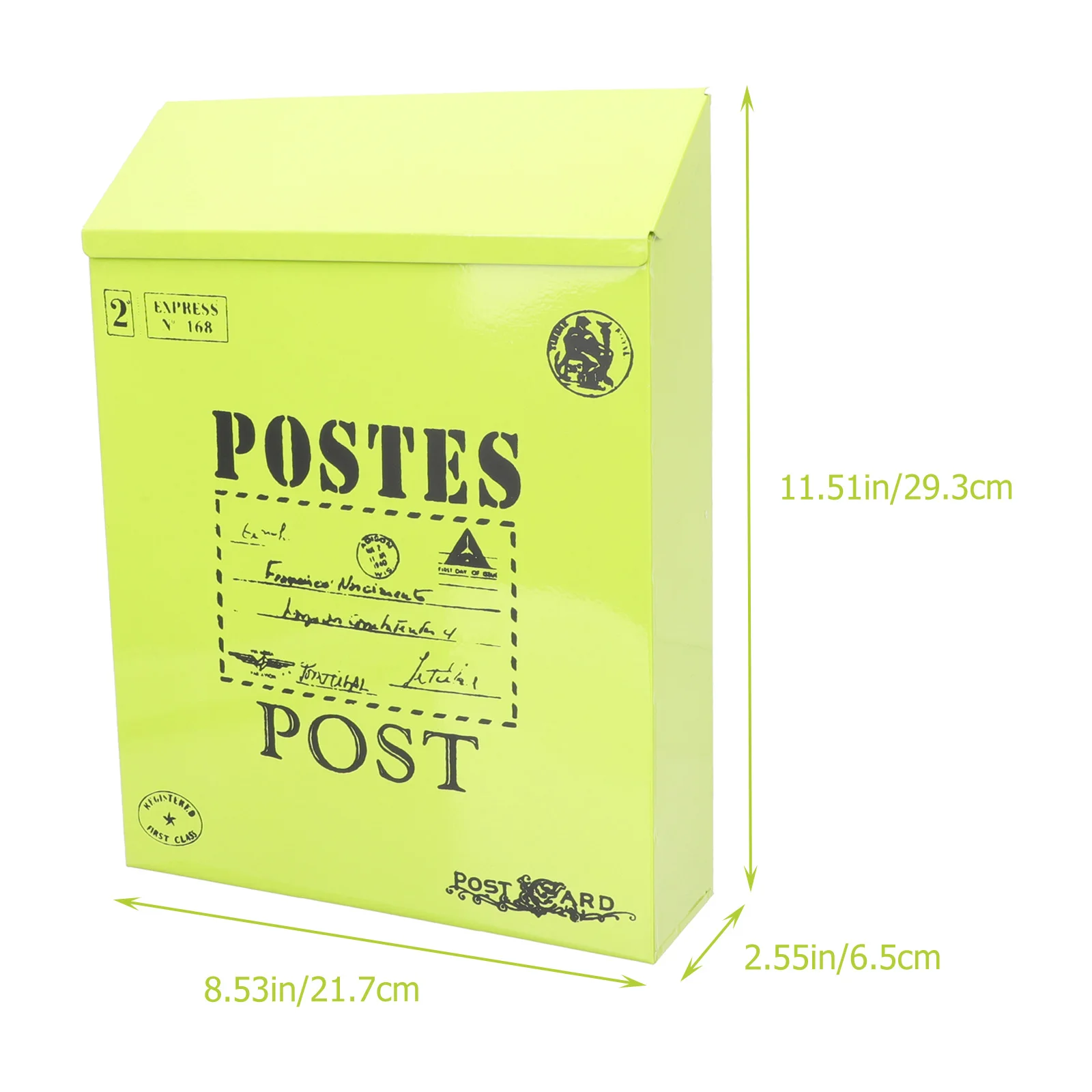 

American Style European Mailbox Office Wall Mounted Locking Iron Boxes with Key