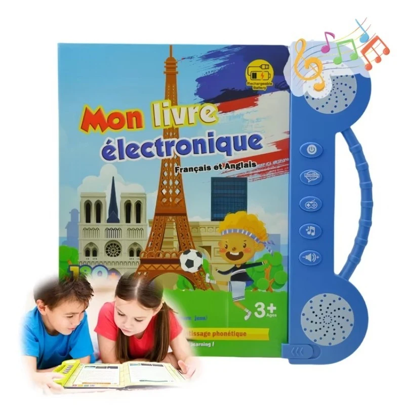 

Детская умная обучающая машина для чтения на французском и английском языках: Моя детская электронная книга