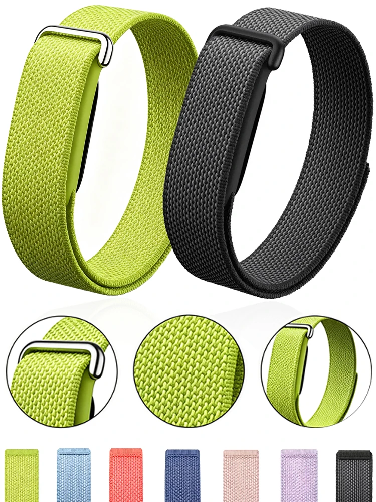 Geflochtenes Nylon-Schlaufenarmband für Google Fitbit Air, atmungsaktives, bequemes Armband für Google Fitbit Air Sport-Armband-Zubehör