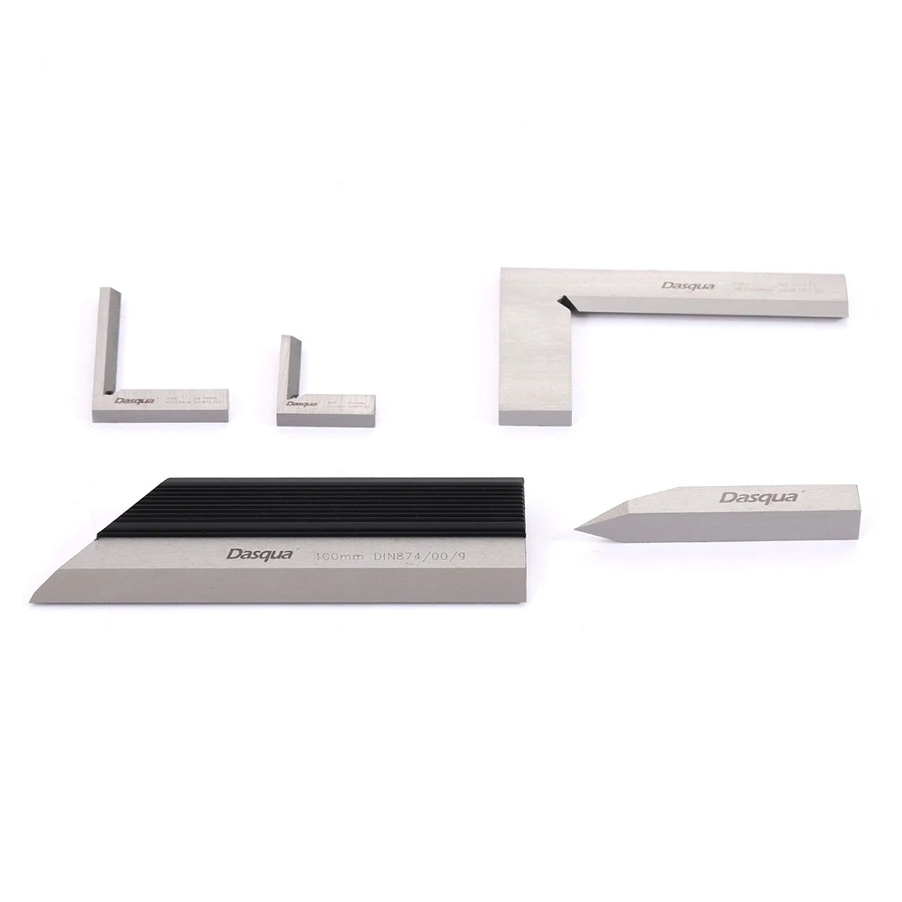 Dasqua Stainless Steel Straight Edge Knife Beveled Edge Squares Edge Ruler Measuring Multi Angle Gauge Block Set