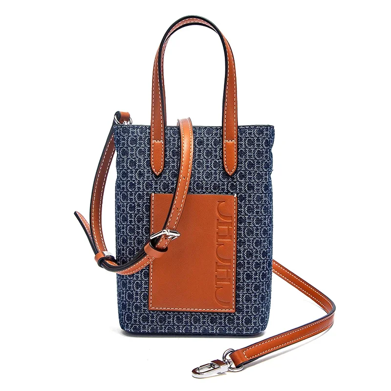 C-H حقيبة الهاتف المحمول الخريف مجموعة جديدة امرأة كاوبوي حقائب كتف حقيبة يد بسيطة عادية #4