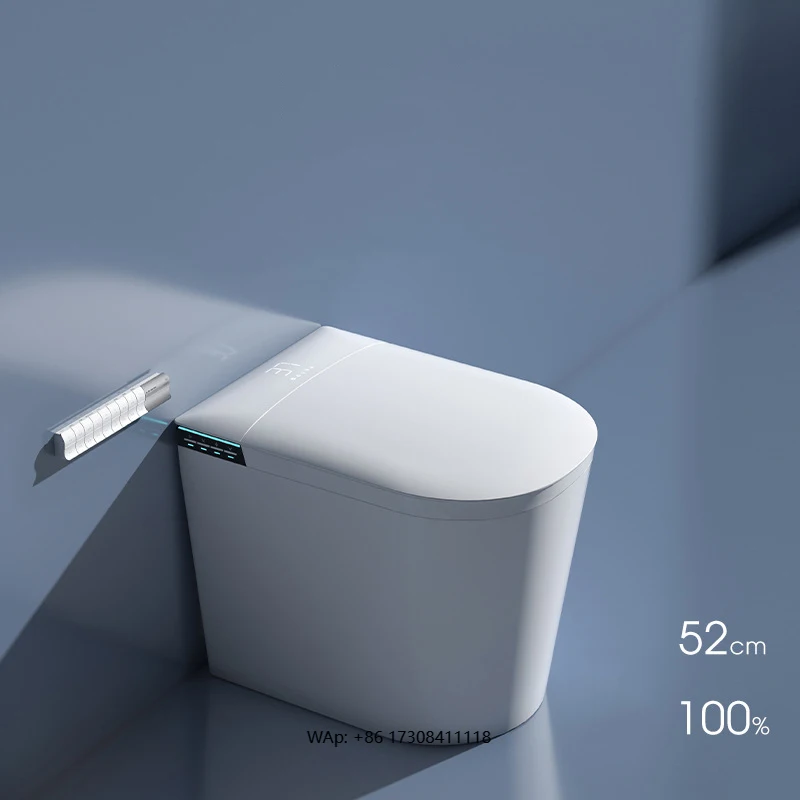 Foot Sensor Smart Toilet  Bathroom Smart Toilet High Quality Operation Auto Open and Close Multi Functional Smart Toilet