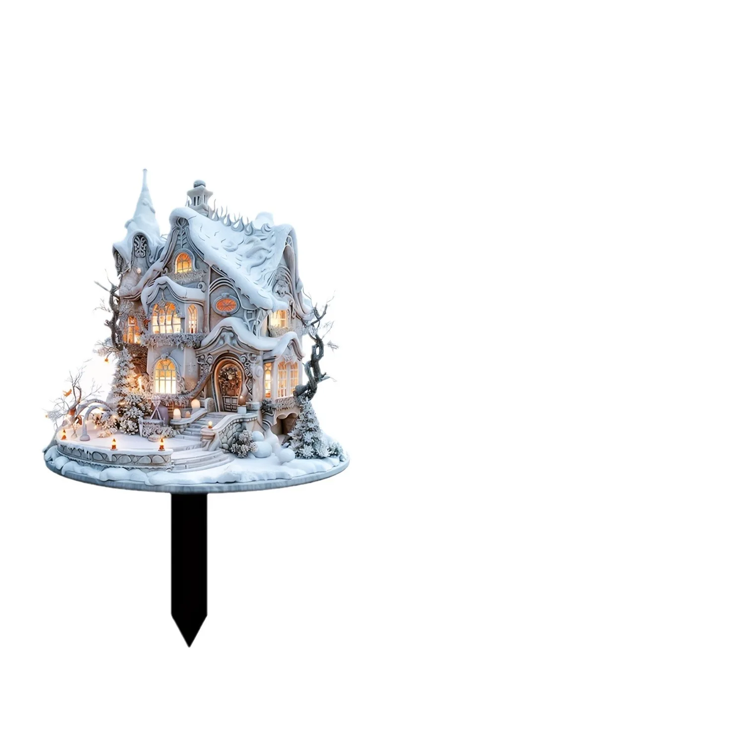 Charming Snowhouse Courtyard Decoration Garden Pile Outdoor Lawn Pottery Decoration Ground Planting Flower Pot Decoration Beauti