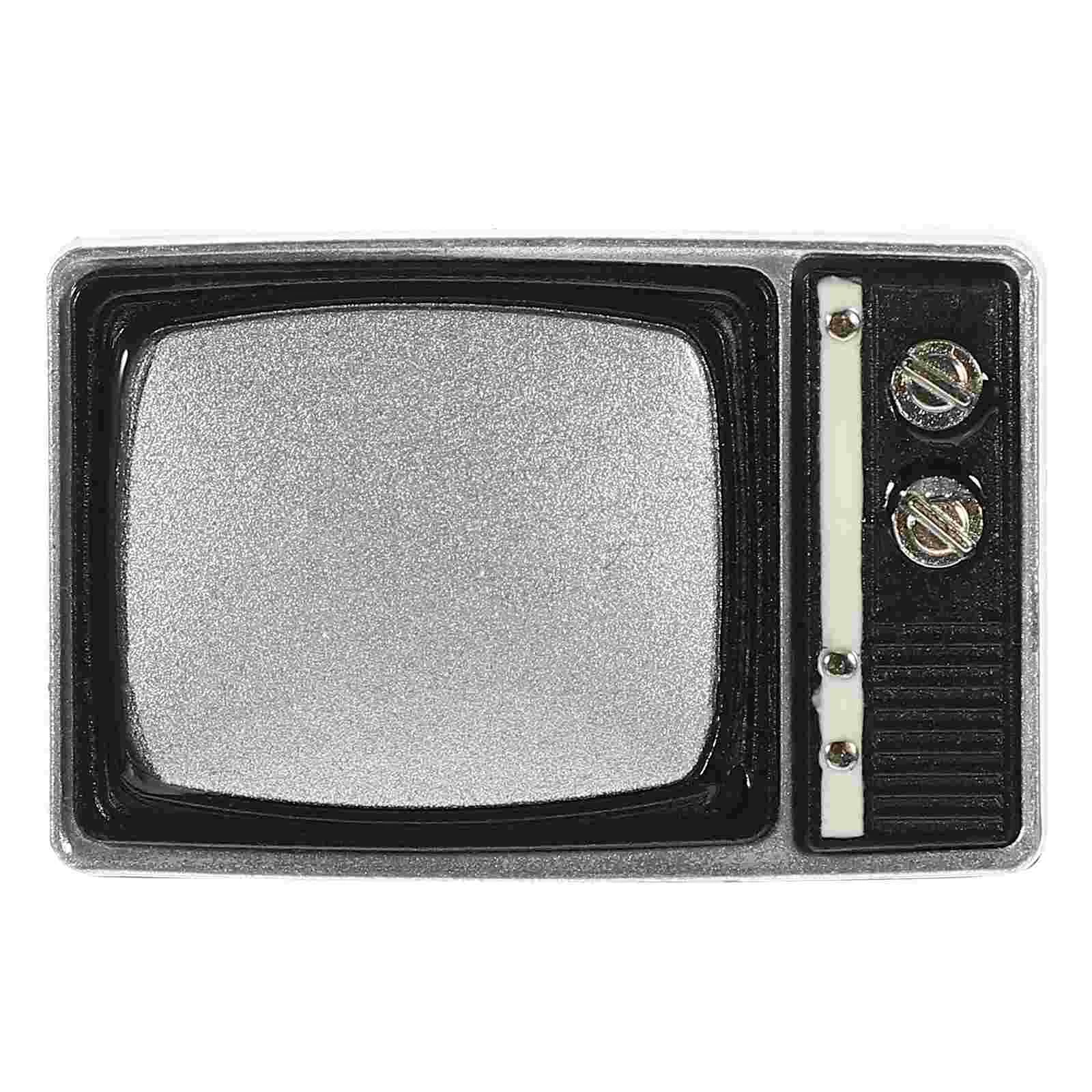 

Retro Model Small Decorations Television House Furniture Supplies Wood Alloy Miniature Simulated