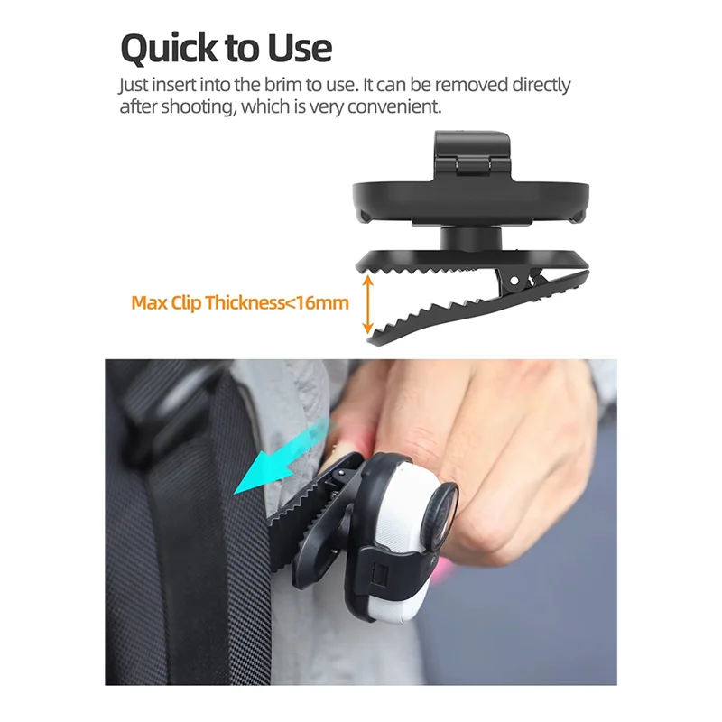 ABZZ-держатель для рюкзака с защитой от сотрясений, вращение на 360, крепление для зажима для Insta360 GO 3S, аксессуары для спортивной камеры