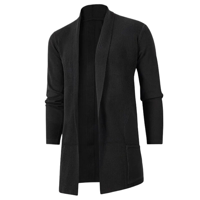 

Винтажные свитера Yamamoto, пальто для мужчин, кардиган Para Hombre 2025, теплый крутой однотонный мужской вязаный свитер Hombre