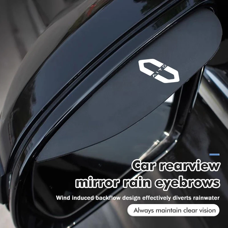 For Aito PVC Car Rearview Mirror Eyebrow Rain Visor Sun Shade Rainproof Cover SUV M5 Max RS Ultra M7 2021 2022 2023 2024 2025