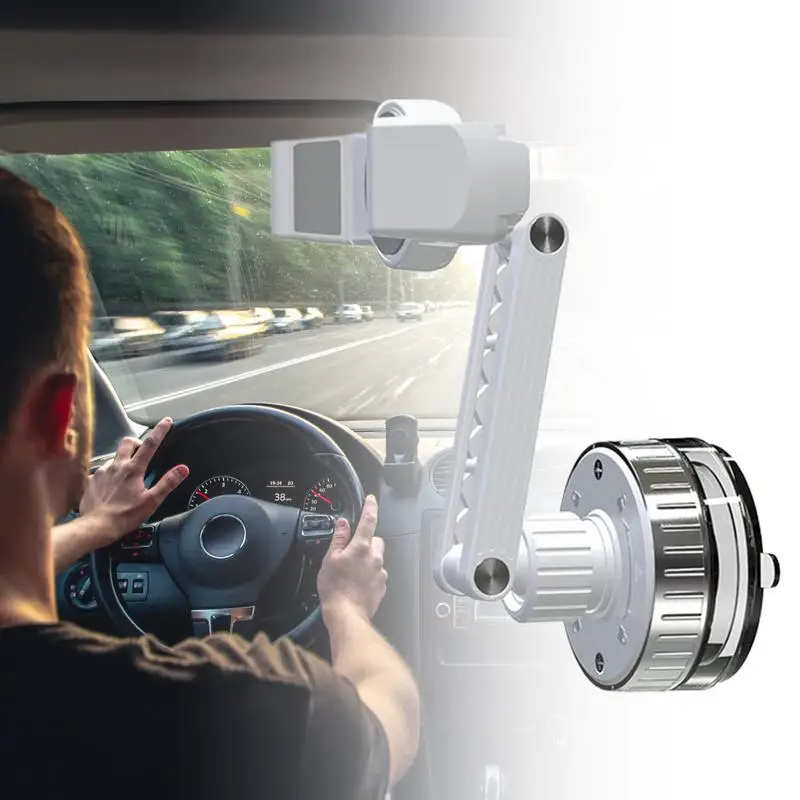 Soporte de succión para teléfono de coche, soporte estable para parabrisas, estante para teléfono móvil, soporte Flexible para teléfono inteligente al vacío, soporte de montaje para vehículo