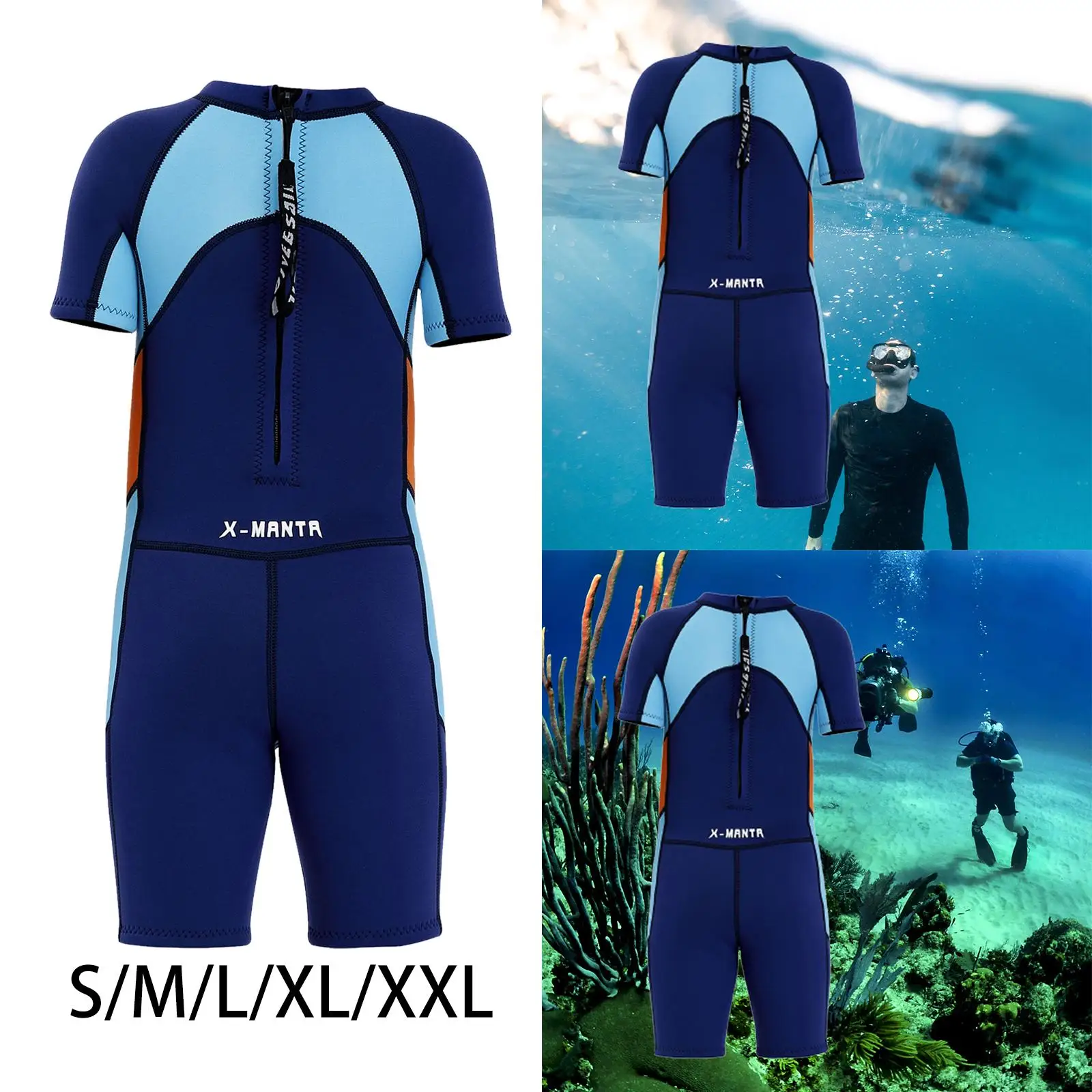 2.5mm Kids Junior Wetsuit Short Sleeve Thermal Swimsuit Short Sleeve for Boys