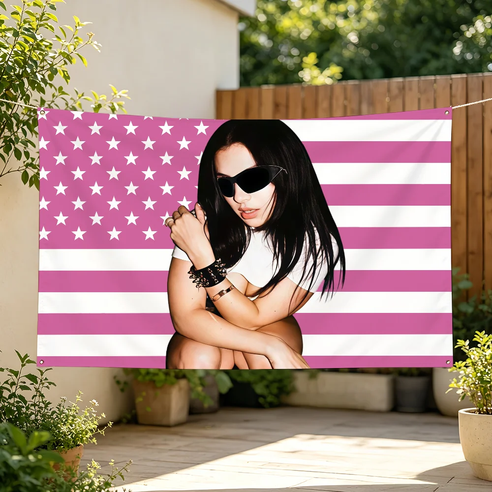 Singer C-Charli X-XCX Flag For Sports Matches  Games Parade Rally Holiday Festival Backyard Balcony Club Bar Decor